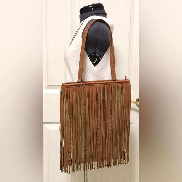 Charming Charlie Ryder Studded Fringe Handbag - Picture 3 of 16